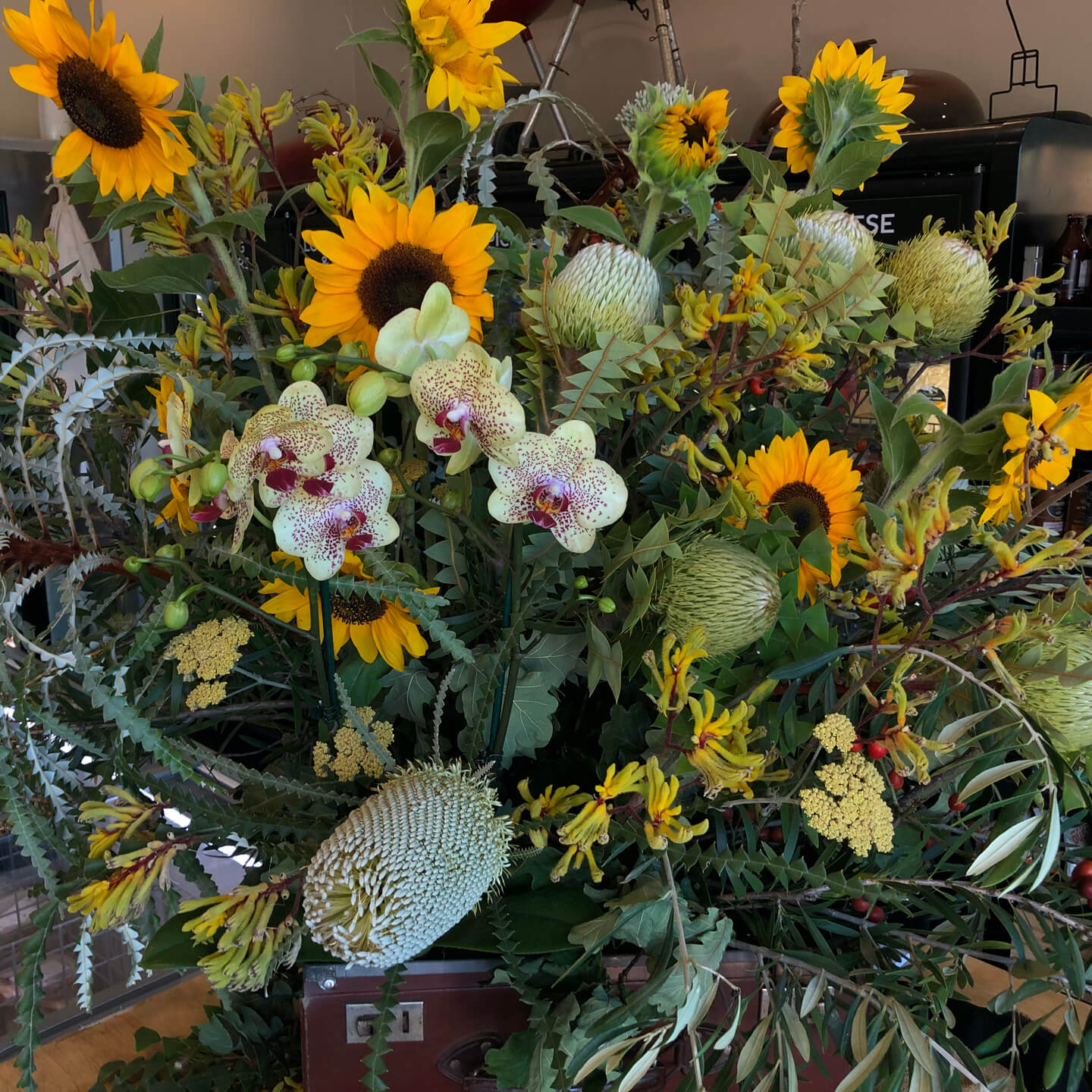 Harvest Studio summer floral bouquet display